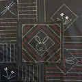 Orimono Imports - Sashiko Coaster/Quilt Blocks Set with Printed Washout Design