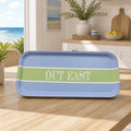 Out East Coastal Serving Tray | Blue & Green Beach House Decor