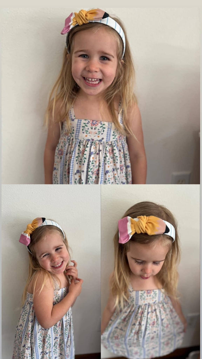 Pencil Bow Hard Headband: Teacher Appreciation Gift