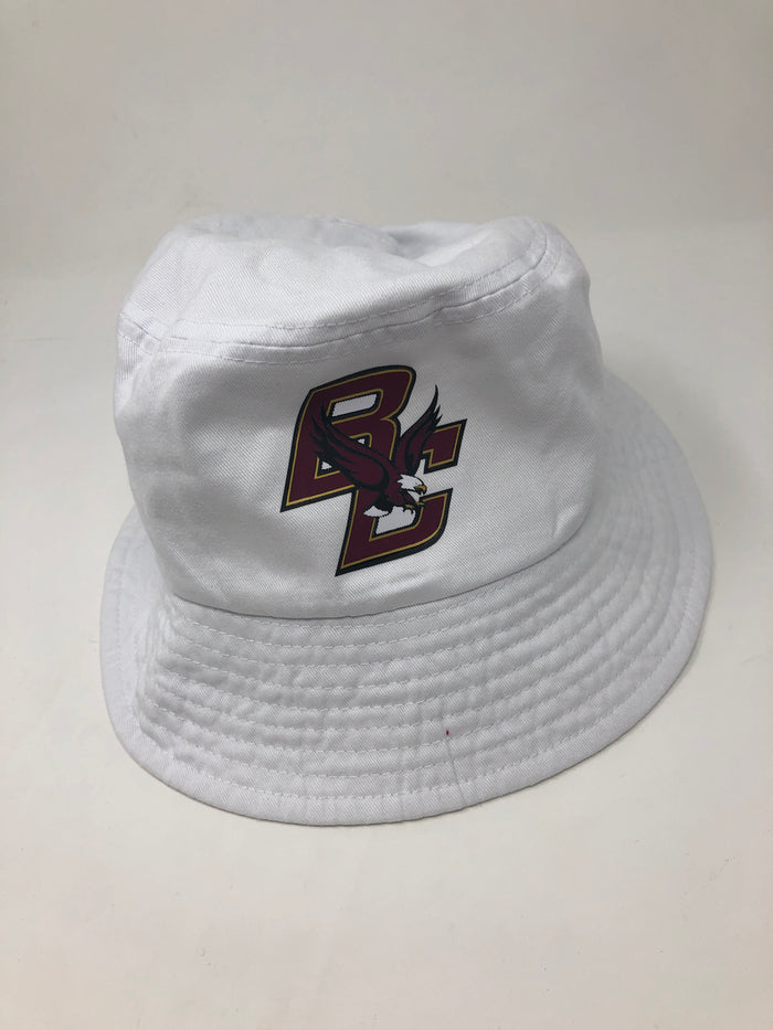 Personalized bucket hat — shown with college logo example