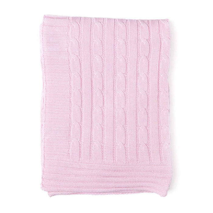 Personalized Cable Knit Baby Blanket