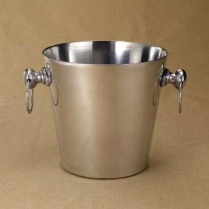 Personalized champagne bucket — shown with champagne bottle, great wedding gift