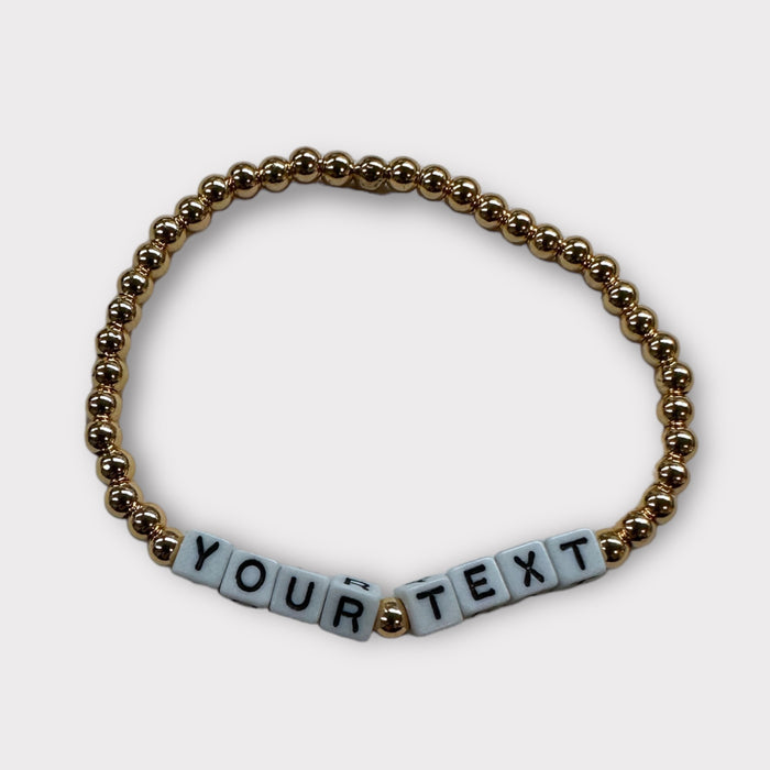 Personalized College Beaded Bracelets