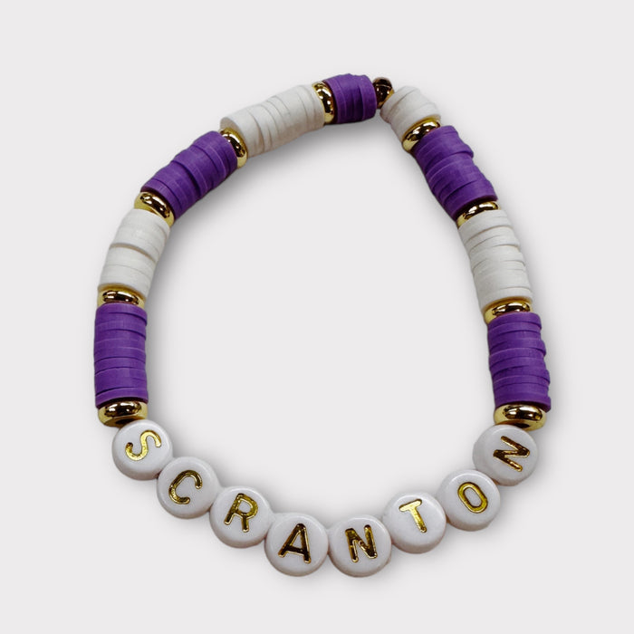 Personalized College Beaded Bracelets