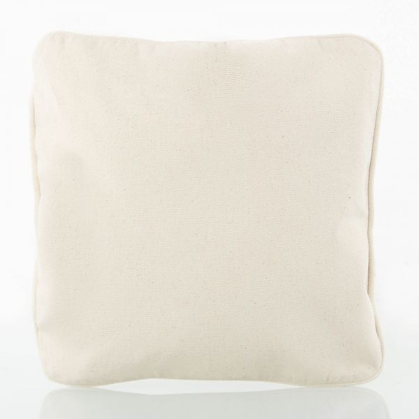 Personalized college pillow — navy and white colorway