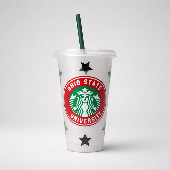 Personalized College Starbucks Cold Cups - 24 oz