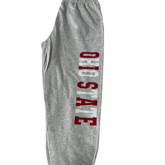 Personalized college sweatpants — custom school logo, heat press personalization included