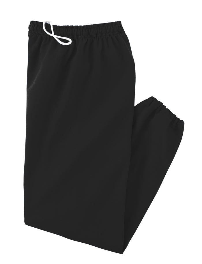 Personalized college sweatpants — alternate color option with school logo