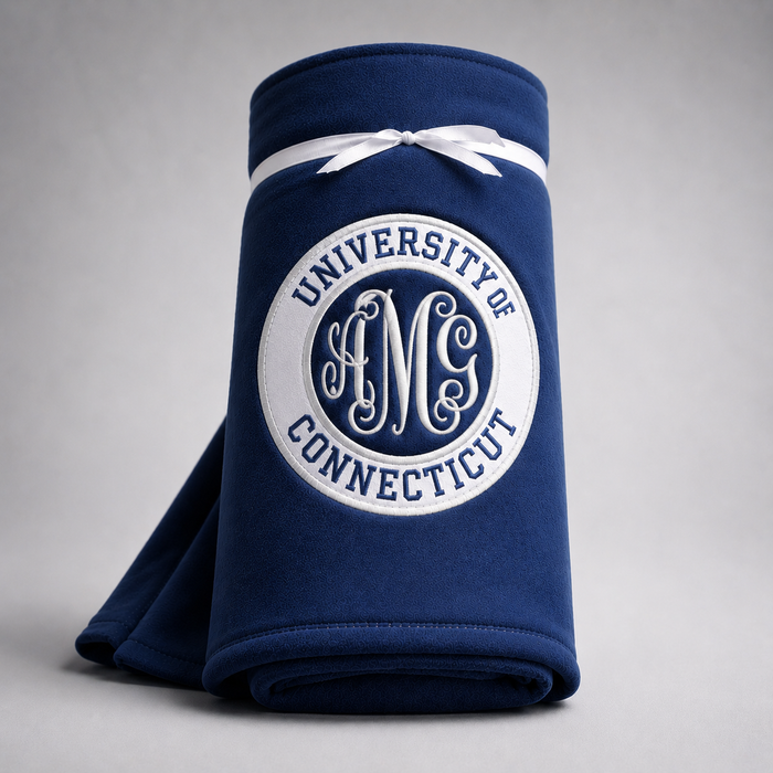Personalized College Sweatshirt Blanket