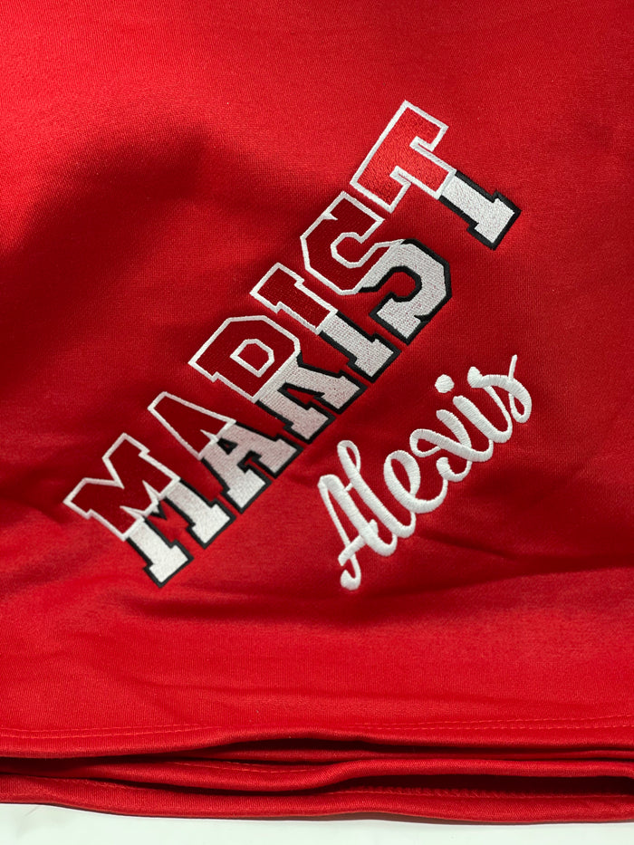 Personalized college sweatshirt blanket — alternate color option