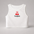 Personalized college tank top — custom school logo, heat press included, graduation gift