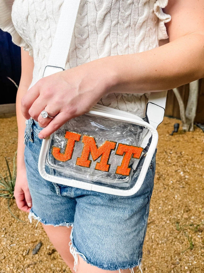 Personalized Game Day Clear Crossbody Bag