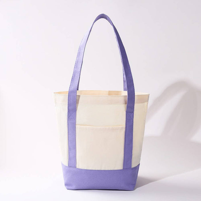 Personalized Medium Cotton Canvas Shoulder Tote Bag | 40P612