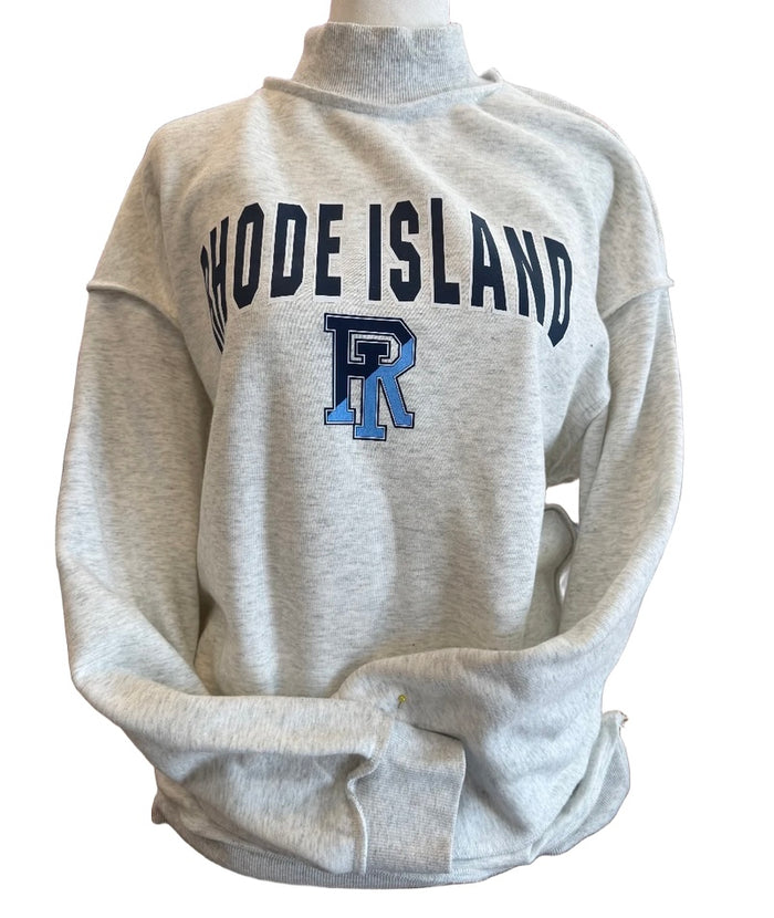 Personalized Oversized Mock Neck Sweatshirt