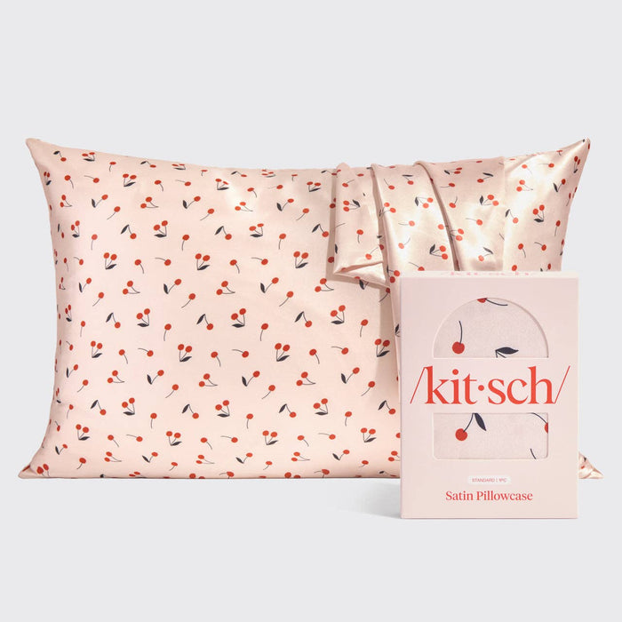 Personalized Satin Pillowcase Standard - Cherry Print