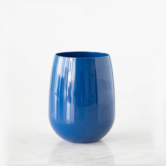 Personalized Stemless Navy  Wine Glass