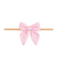 Pink Bandana Western Bow Baby Headband - Hair Accessories