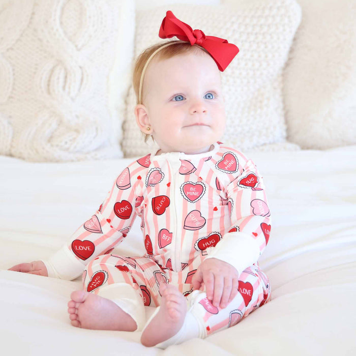 Pink Sweet Like Candy Convertible Zip Romper