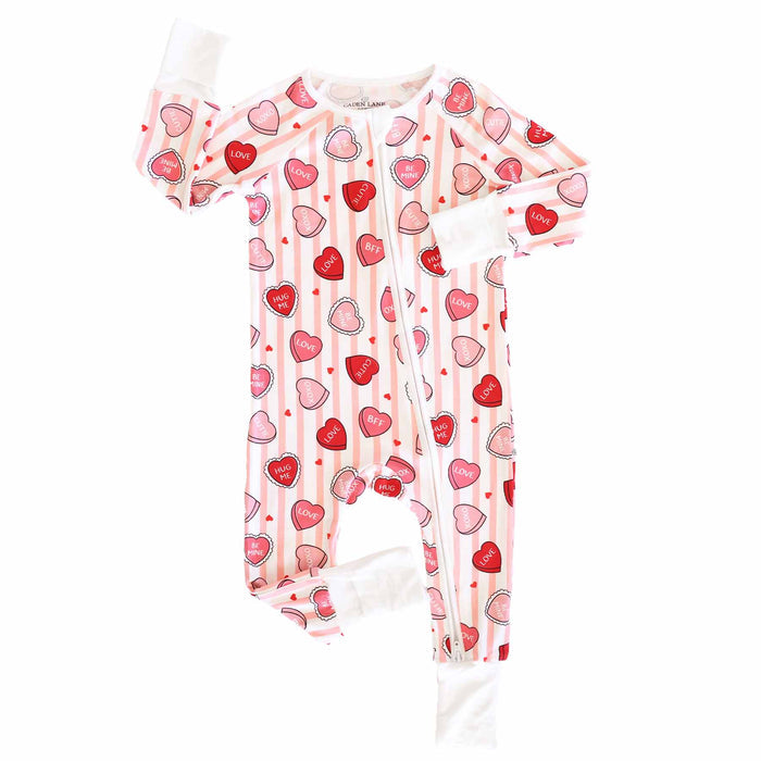Pink Sweet Like Candy Convertible Zip Romper