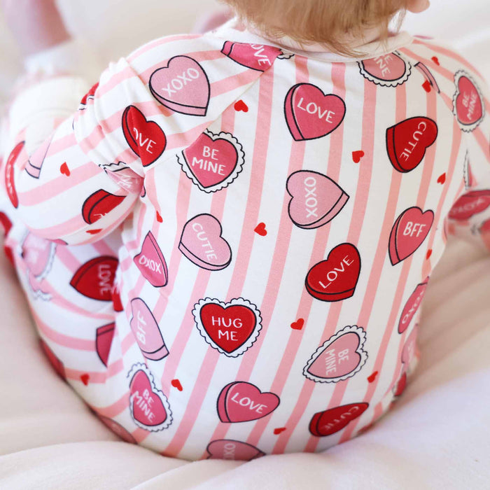 Pink Sweet Like Candy Convertible Zip Romper