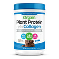 Orgain Plant Protein Plus Collagen container on a white background