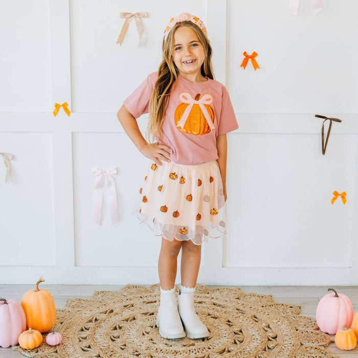 Pumpkin Pearl Gemstone Headband - Kids Hair Accessories