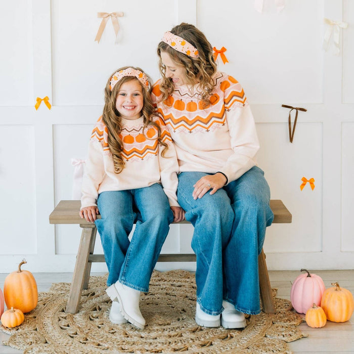 Pumpkin Pearl Gemstone Headband - Kids Hair Accessories