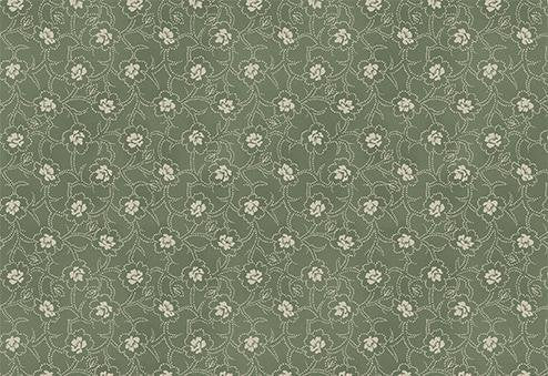 QuiltGate - PRE-CUT Gentle Flowers Dried Flowers Cotton Fabric