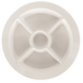 Round Divided Dish server - pinstripes