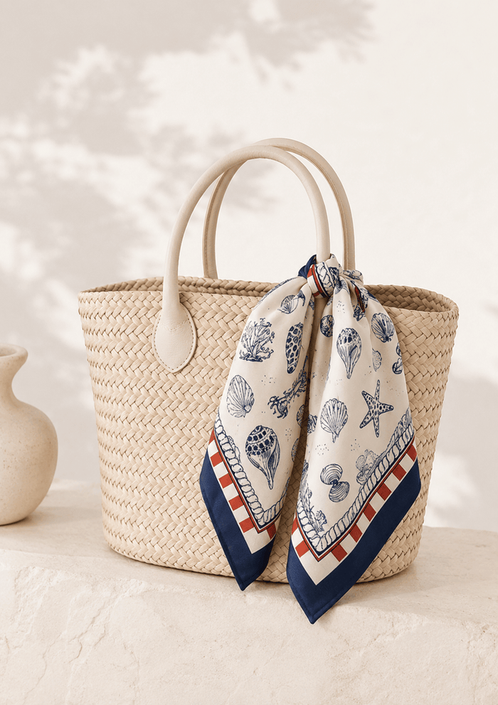Sea Print Square Scarf