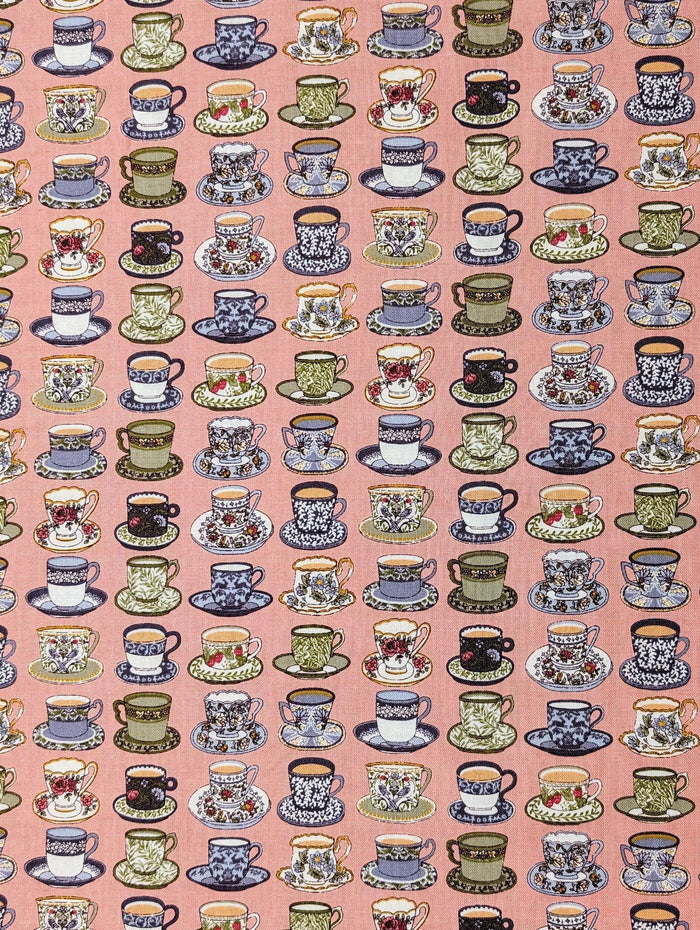 Senyo - Afternoon Tea Cotton Fabric - Pink