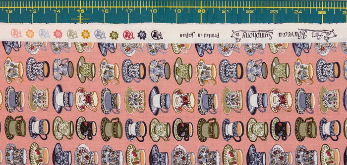 Senyo - Afternoon Tea Cotton Fabric - Pink