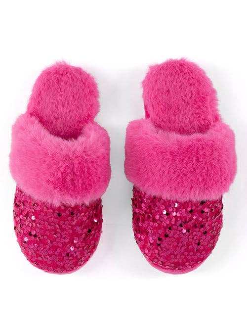 Sequin Valentine Slippers