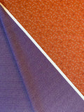 Sevenberry - Double Sided Dragonfly and Same-Komon Cotton Shantung - Orange Purple