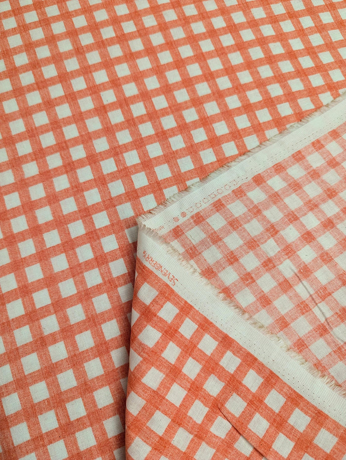 Sevenberry - Gingham Cotton Double Gauze - Red