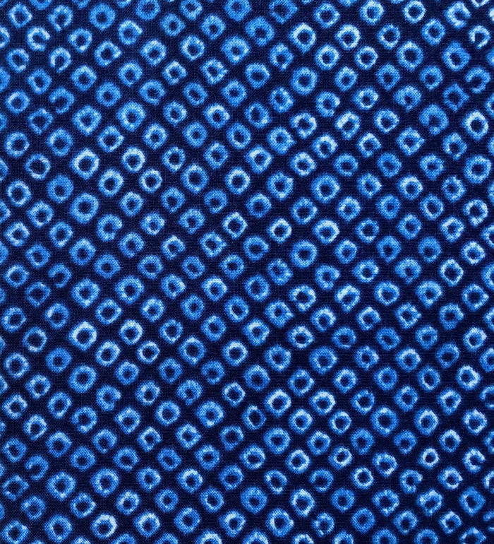 Sevenberry - Kanoko Printed Shibori-Style Collection Cotton Fabric - Medium Blue