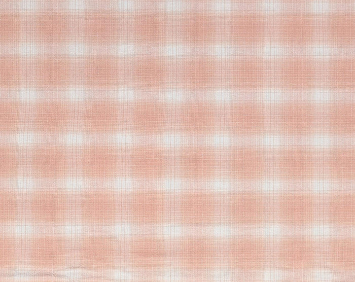 NEW Japanese yarn dyed ombre plaid cotton fabric SY10630S A pink