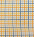 Sevenberry - Plaid Cotton Double Gauze - Blue Orange Yellow