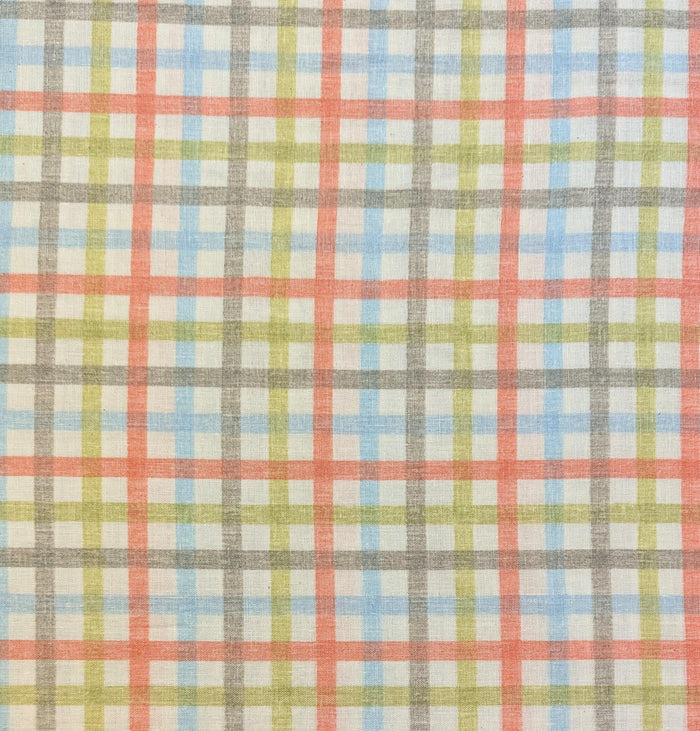 Sevenberry - Plaid Cotton Double Gauze - Red Green Blue