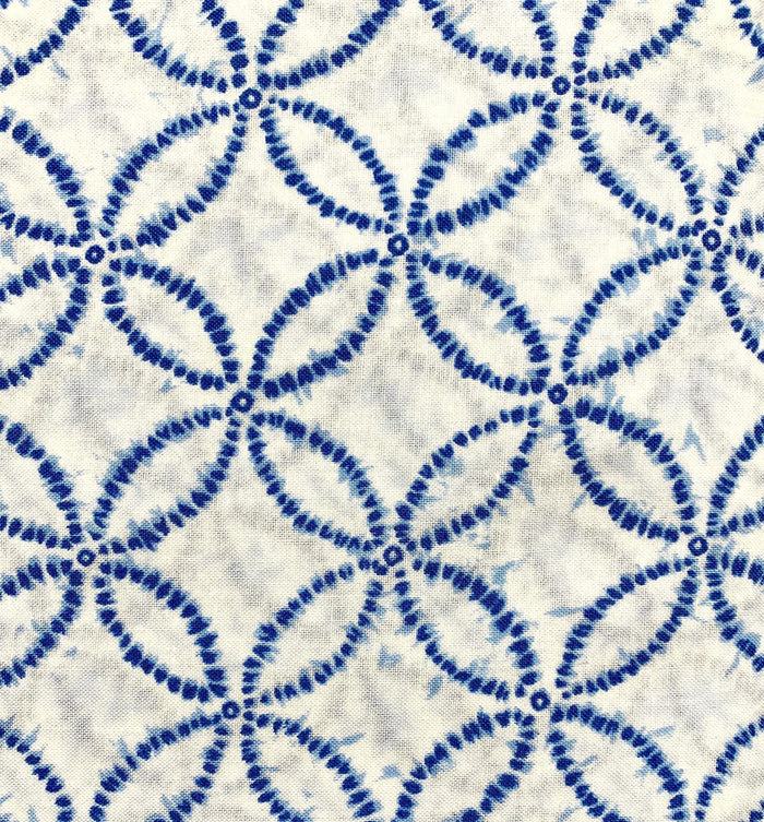 Sevenberry - Shippo Printed Shibori-Style Collection Cotton Fabric - White