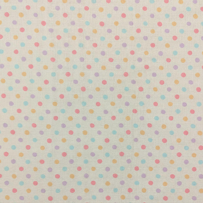 Sevenberry - Small Polka Dot Cotton Double Gauze - Rainbow
