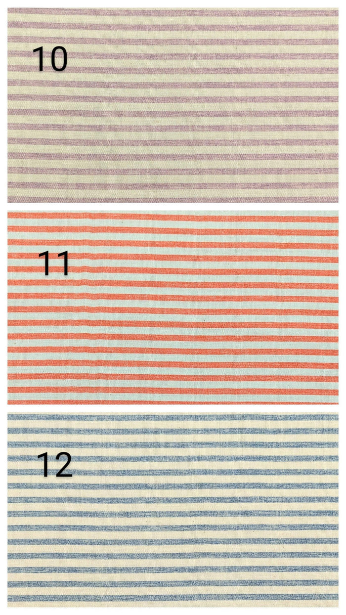 Sevenberry - Striped Cotton Double Gauze - Red
