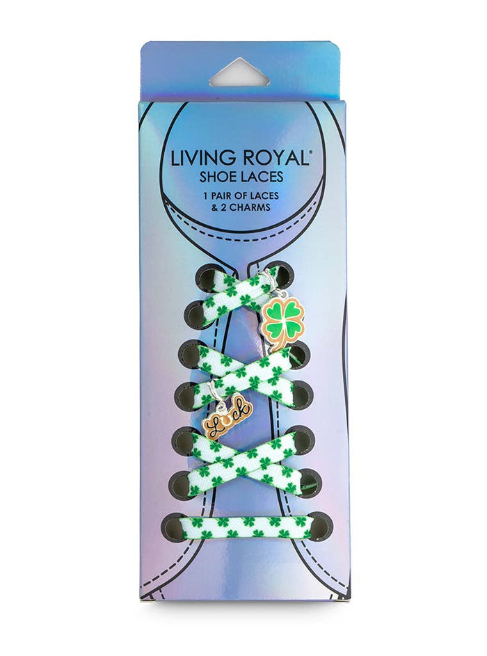 Shoelaces w/ Charms Set - Shamrocks
