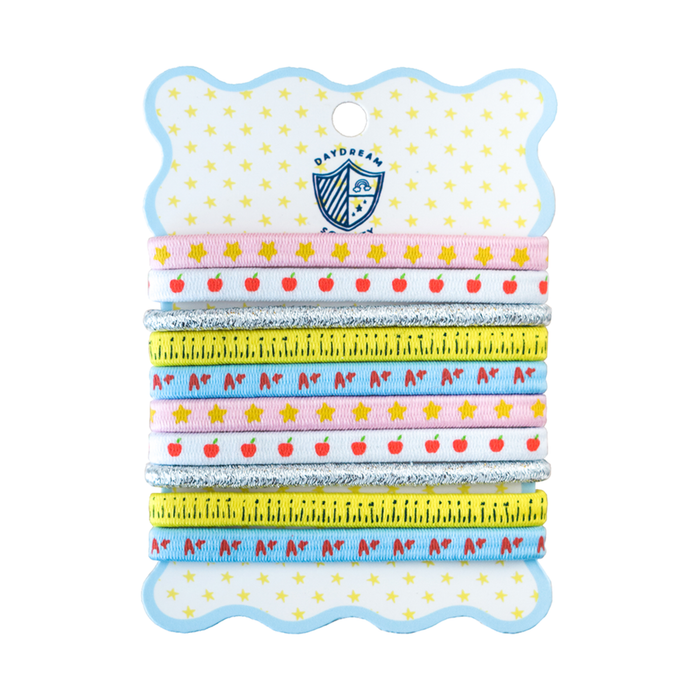 Smarty Pants Printed Pack of 10 Hair Tie Set