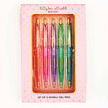 Sparkle gel ink pen set — fun stationery gift for her