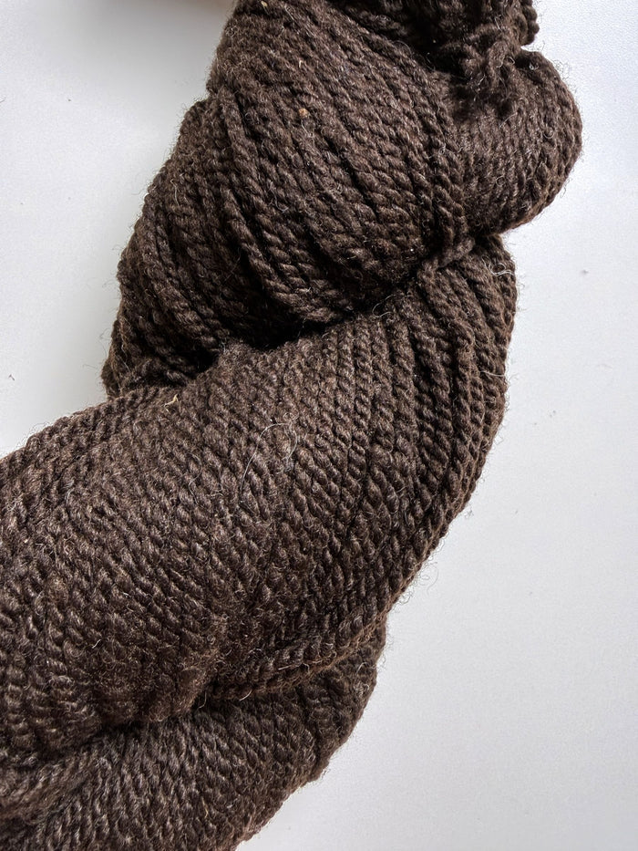 Spoiled Sheep - Corriedale Wool Yarn 200yd - Eiryn #16 Cocoa Brown