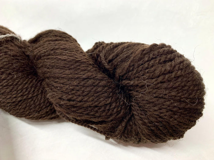 Spoiled Sheep - Romney/Rambouillet Cross Yarn 200yd - Daphne #14 Dark Brown