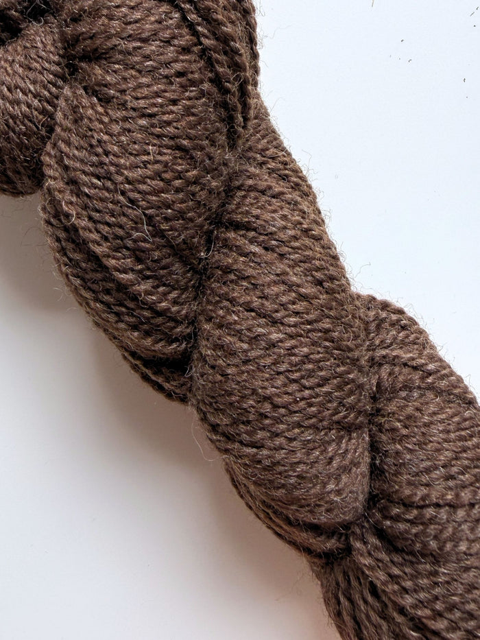 Spoiled Sheep - Romney/Rambouillet Wool Yarn 200yd - Lizzie #15 Rich Brown