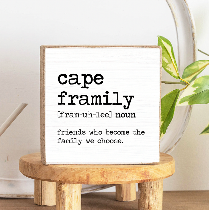 ST. AGNES Framily Decorative Wooden Block