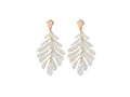 St Armands white palm drop earrings made in Sarasota, FL